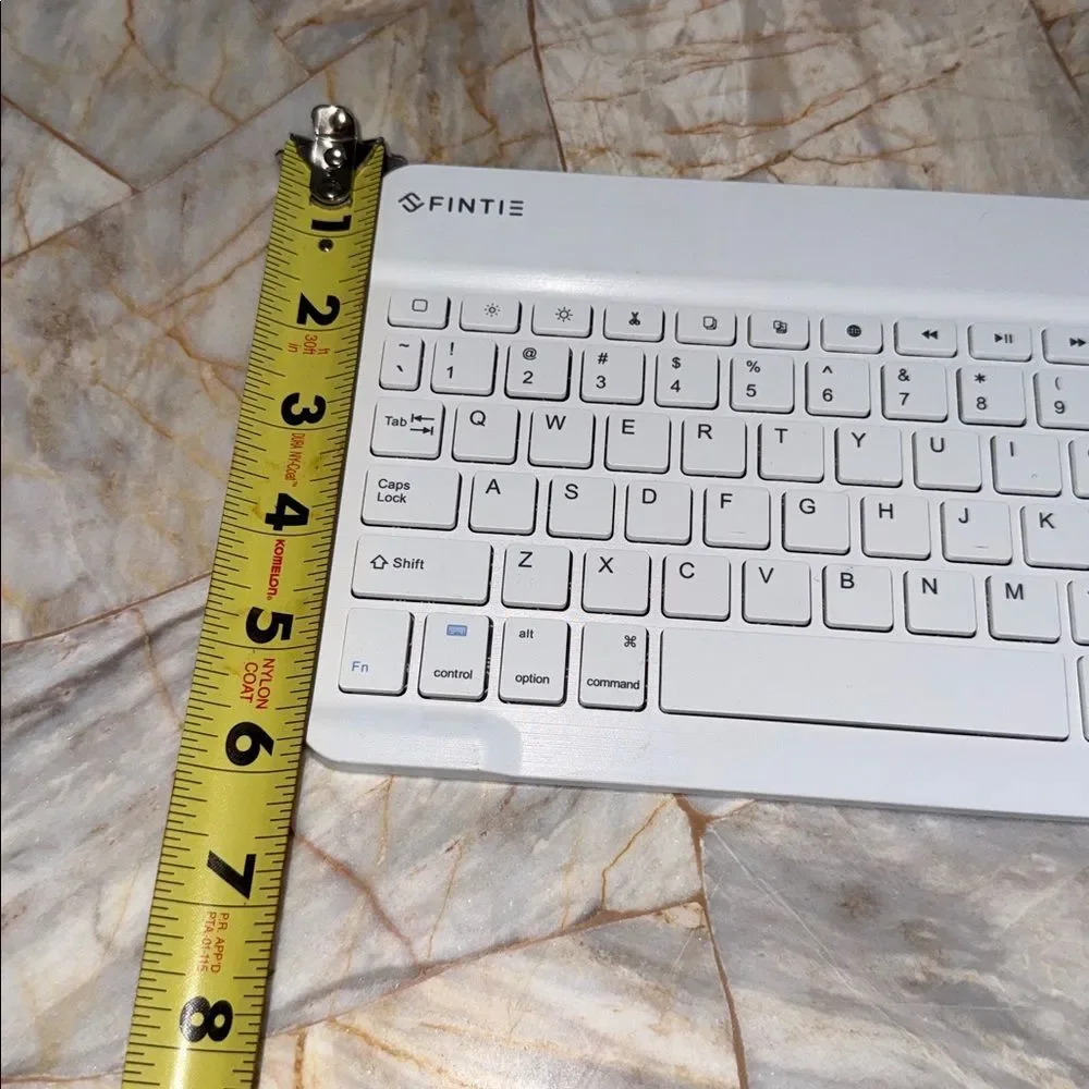 Fintie Ultra-Thin‎ Wireless Bluetooth Keyboard White for iPad Tablet iOS QWERTY